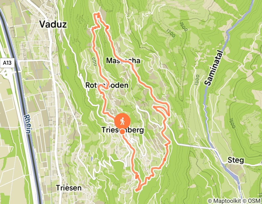 Karte der Tour