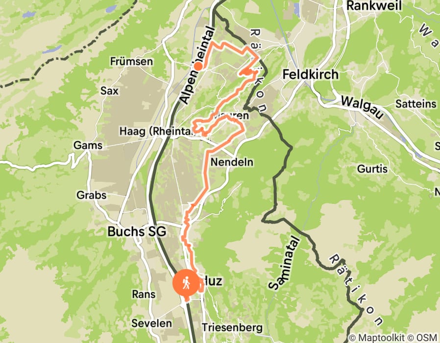 Karte der Tour