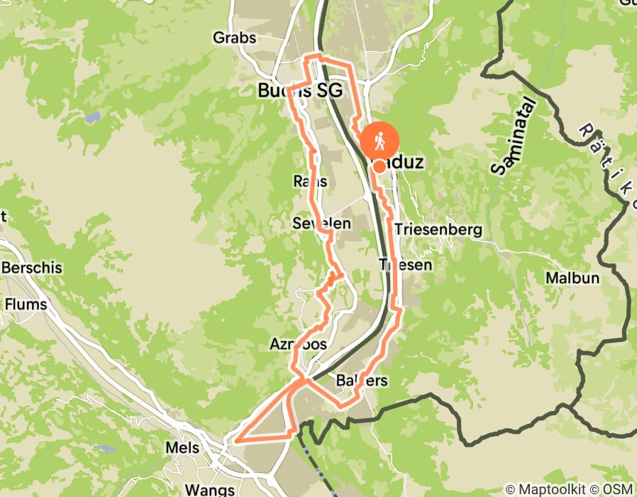 Karte der Tour
