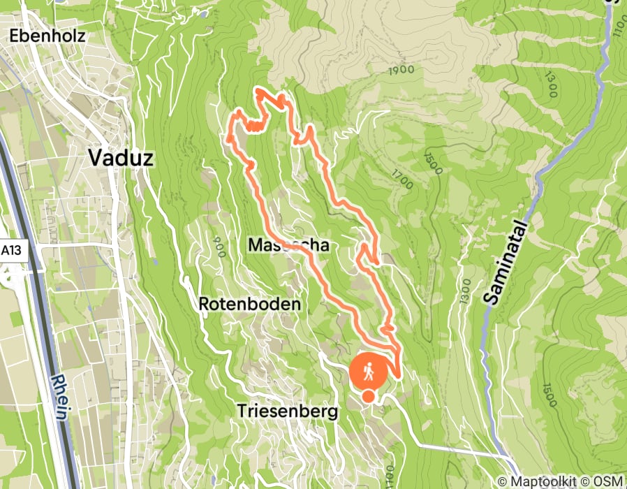 Karte der Tour