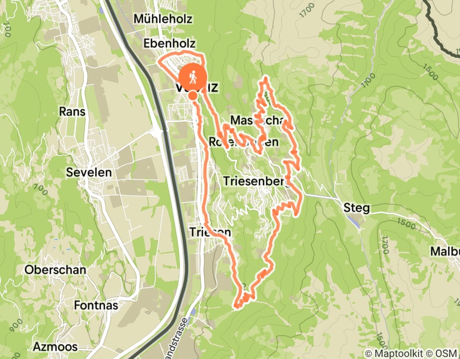 Karte der Tour