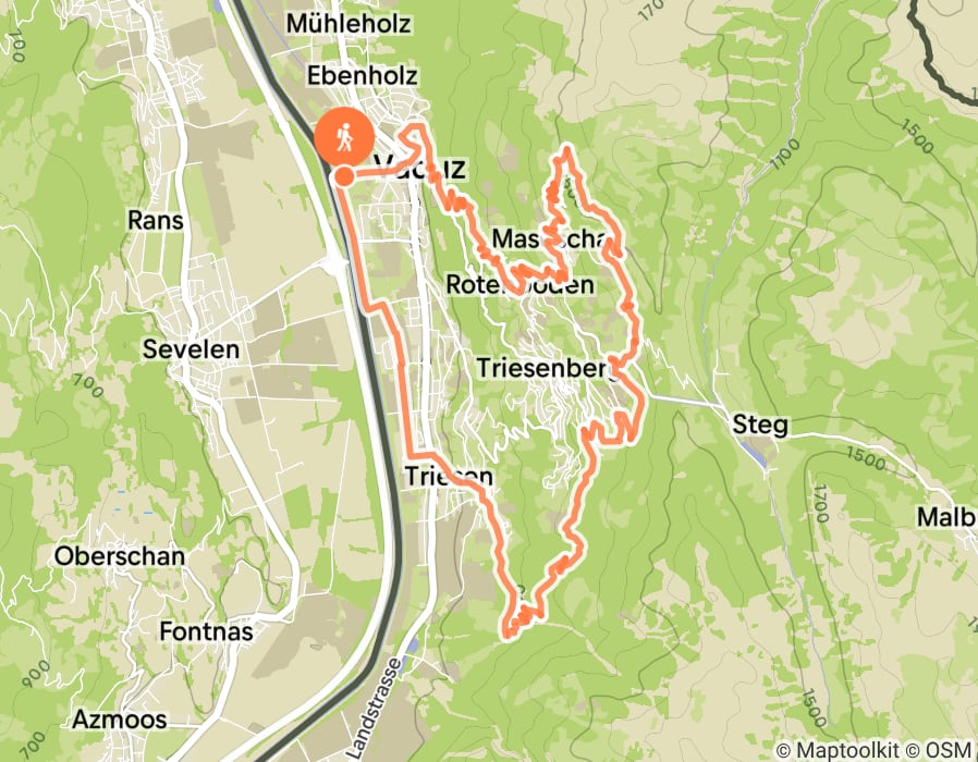 Karte der Tour
