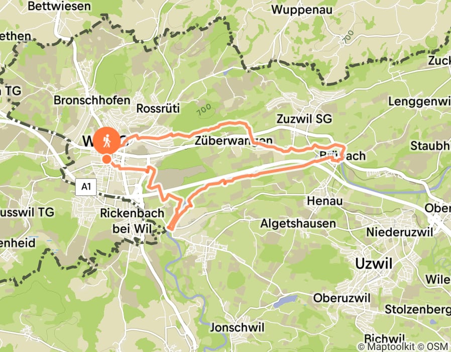 Karte der Tour