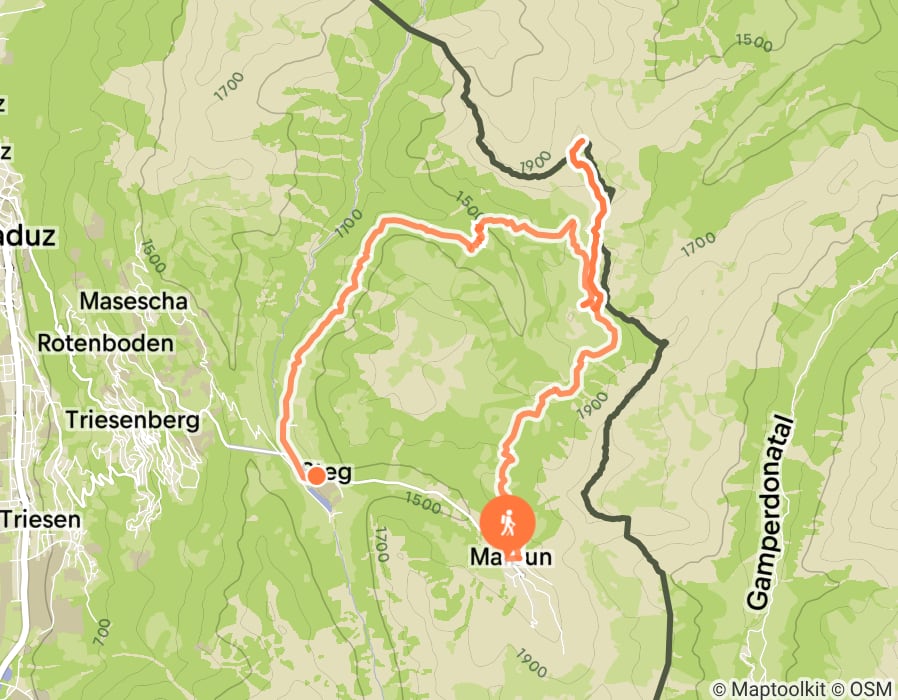 Karte der Tour