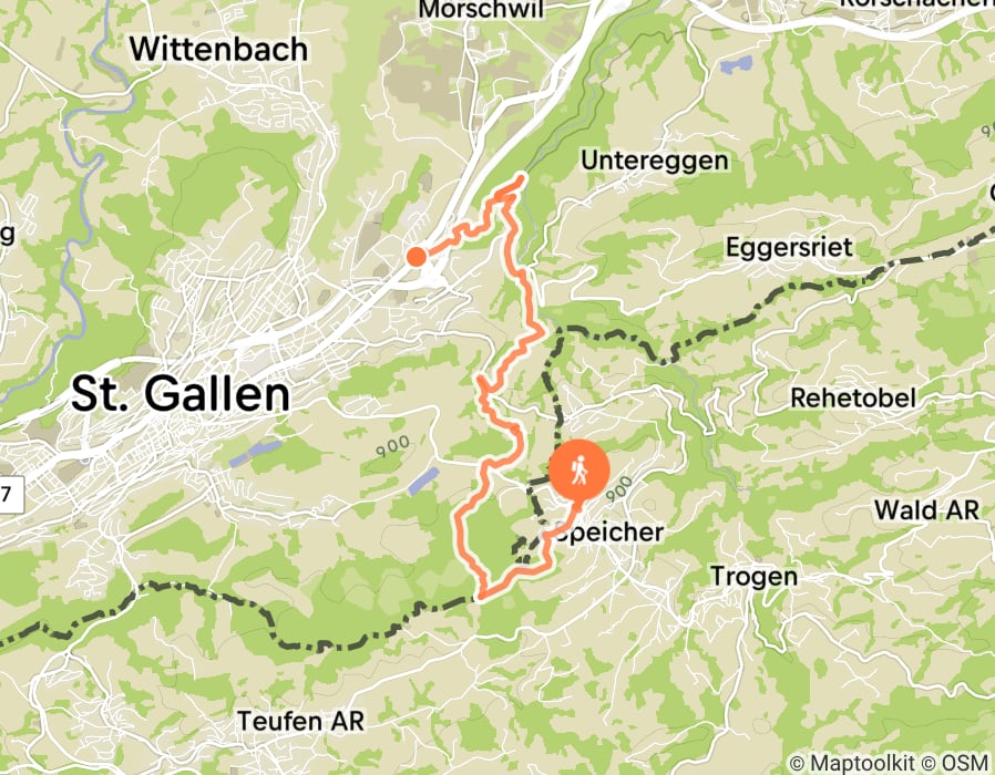 Karte der Tour