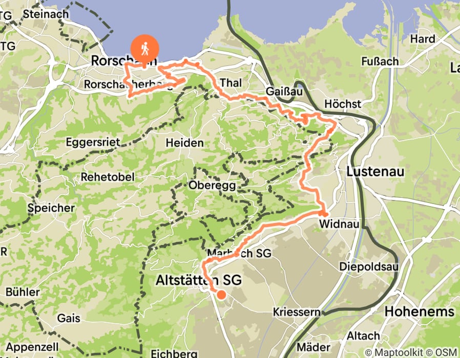 Karte der Tour
