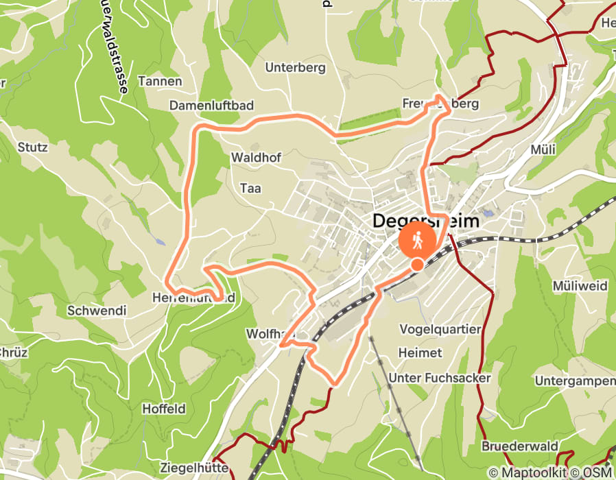 Karte der Tour