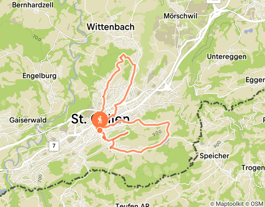 Karte der Tour