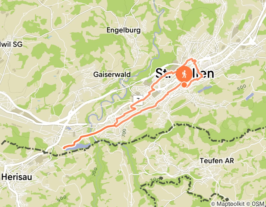 Karte der Tour