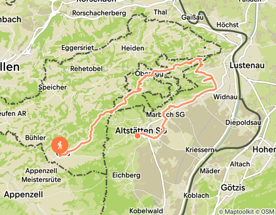 Karte der Tour