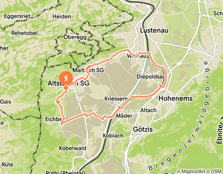 Karte der Tour