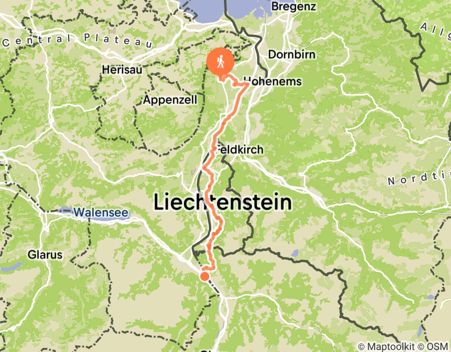Karte der Tour