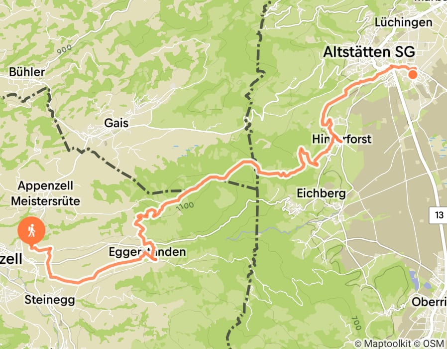 Karte der Tour