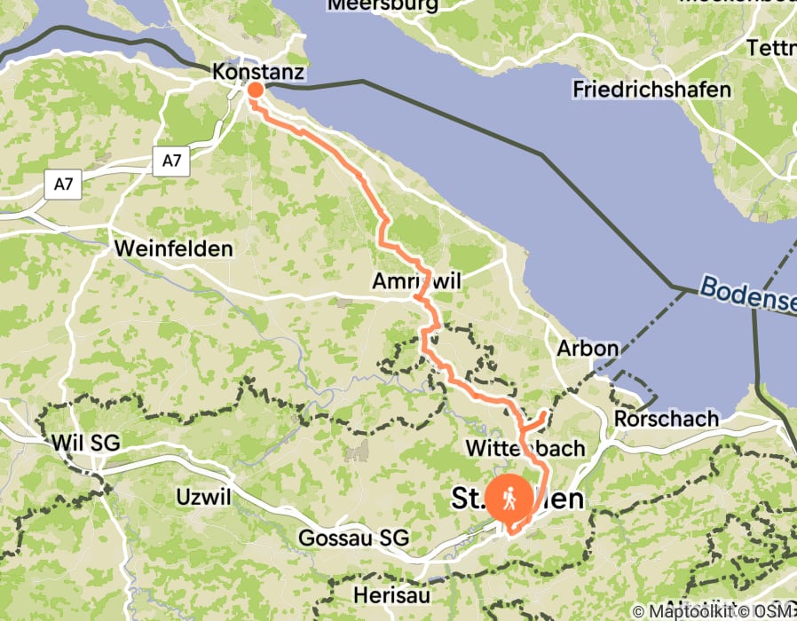 Karte der Tour