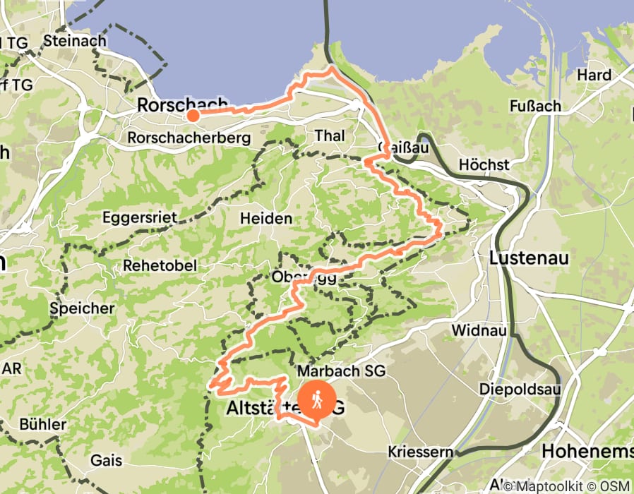 Karte der Tour