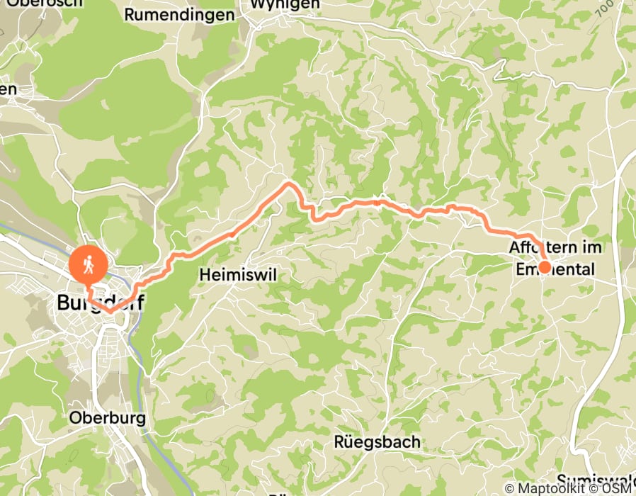 Karte der Tour