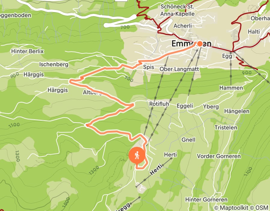 Karte der Tour
