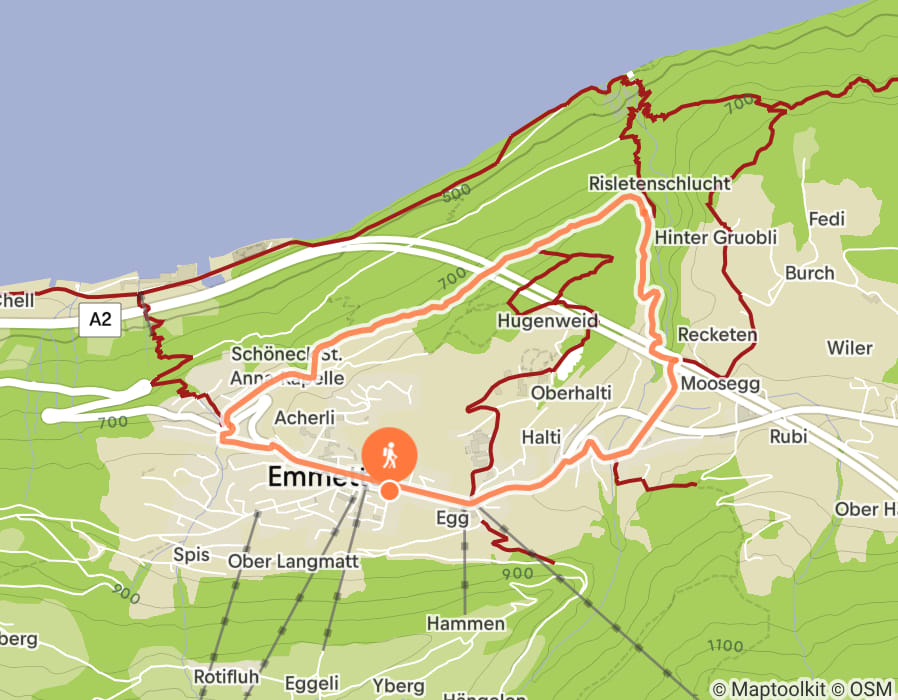 Karte der Tour