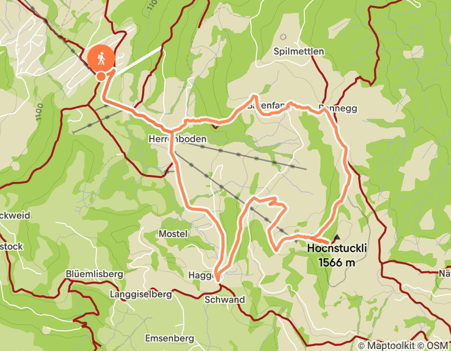Karte der Tour