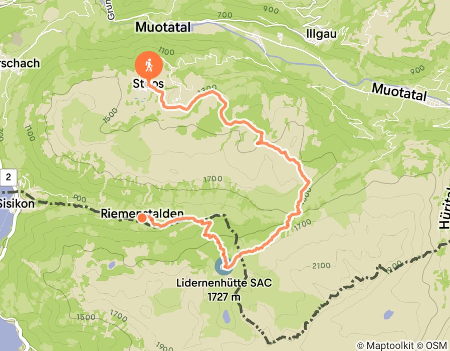 Karte der Tour