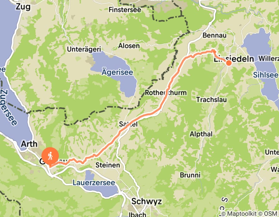 Karte der Tour