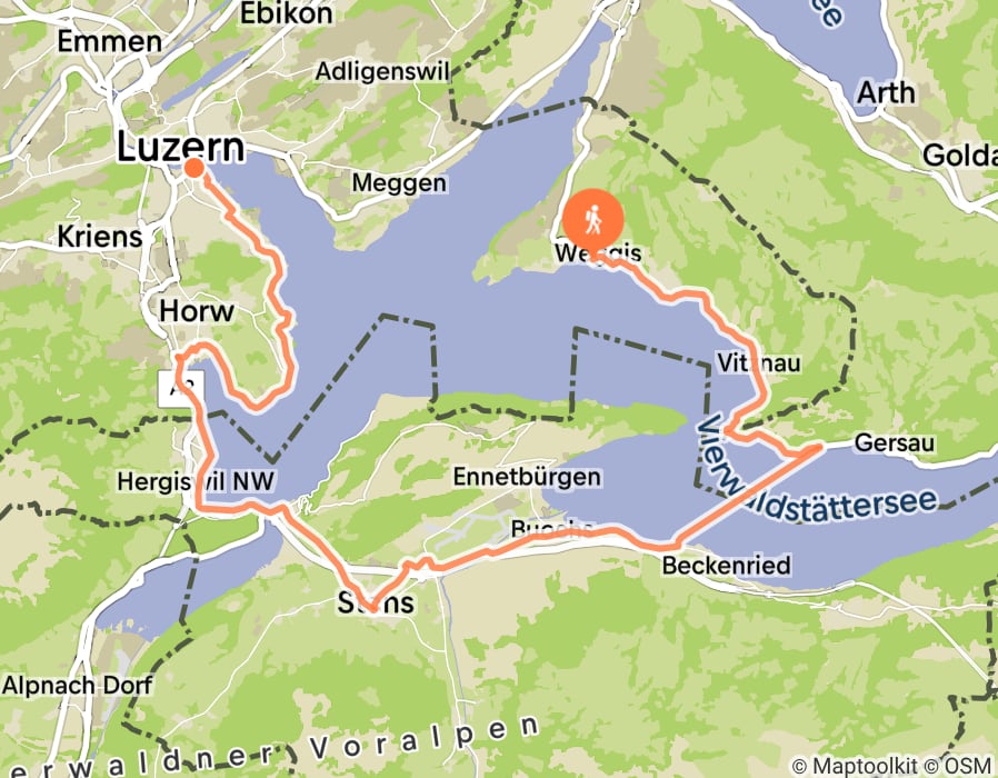 Karte der Tour