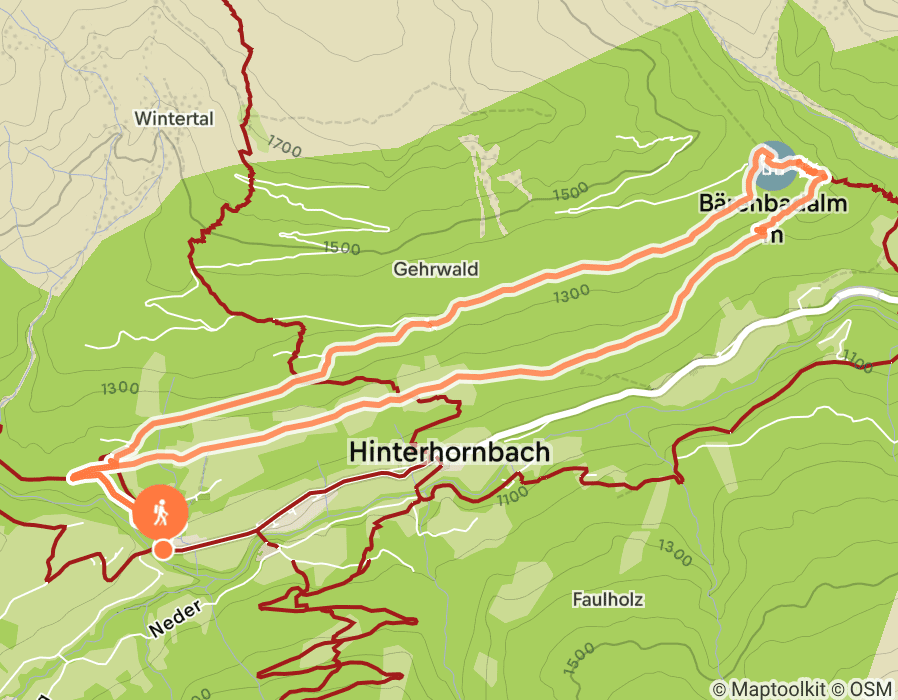Karte der Tour