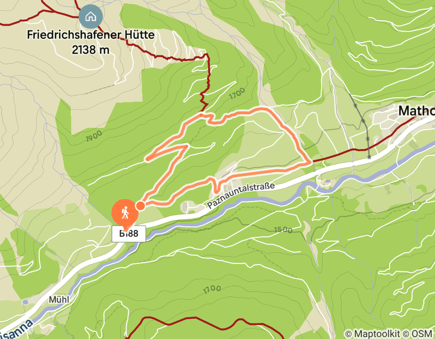 Karte der Tour
