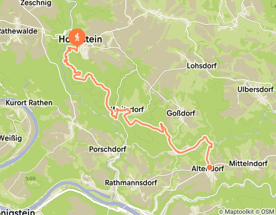 Karte der Tour