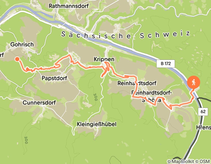 Karte der Tour