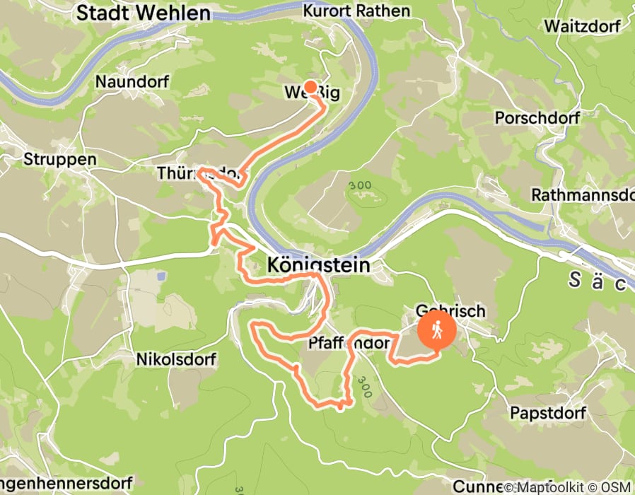 Karte der Tour