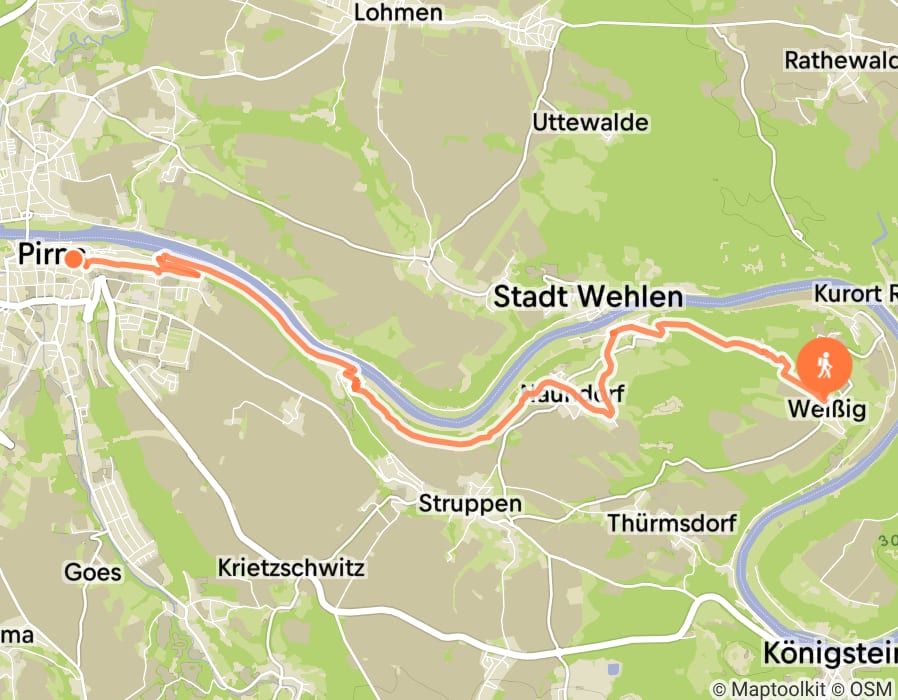 Karte der Tour