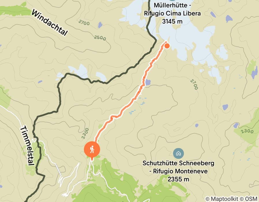 Karte der Tour