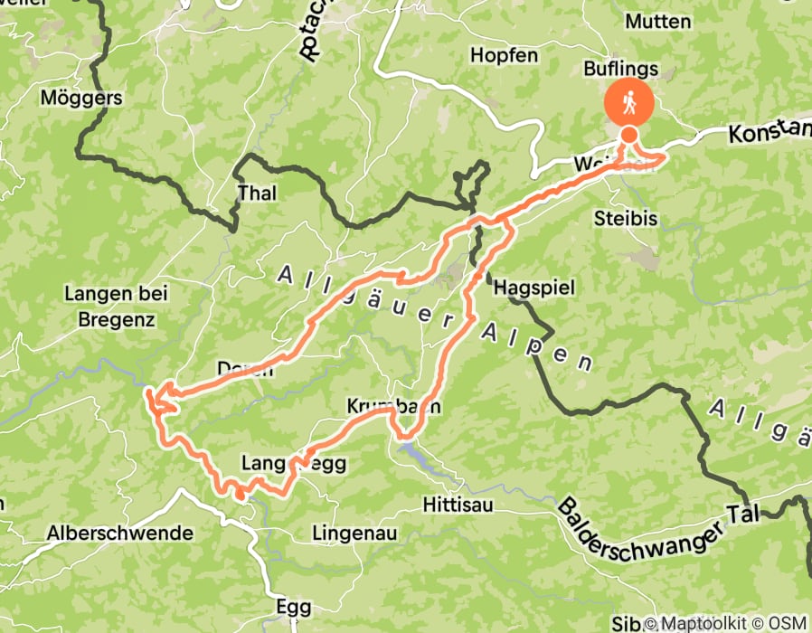 Karte der Tour