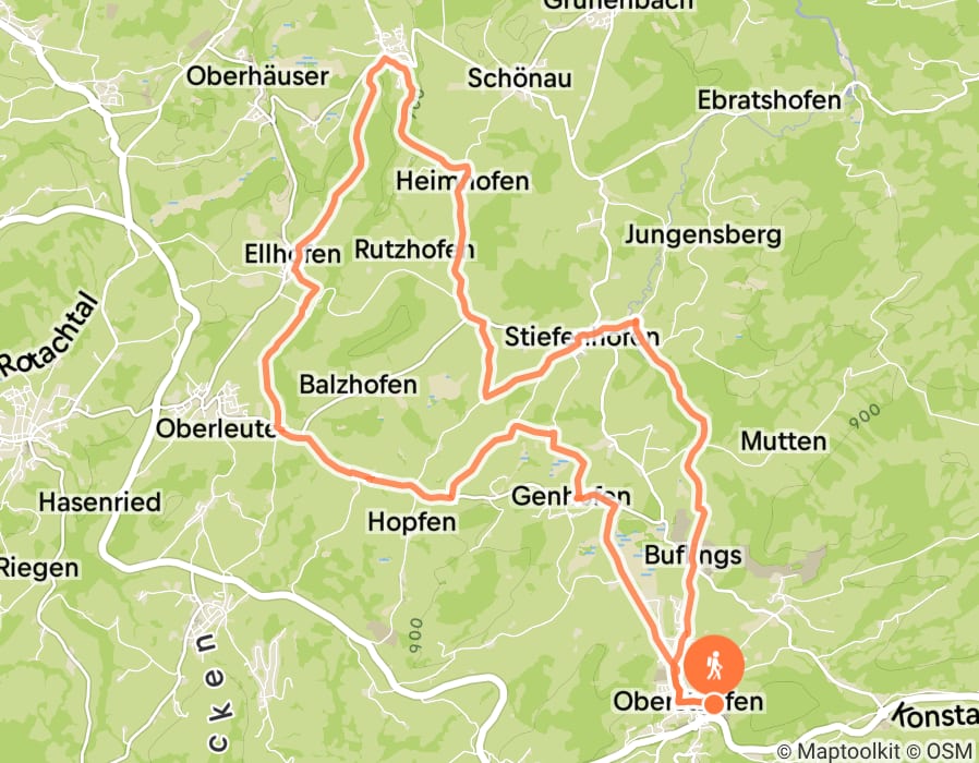 Karte der Tour