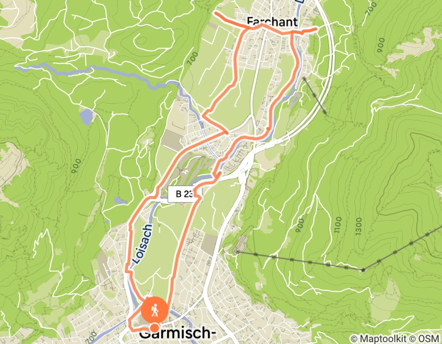 Karte der Tour