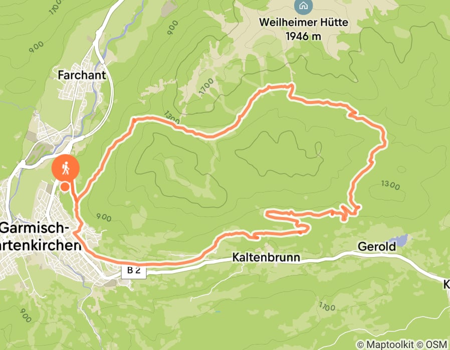Karte der Tour