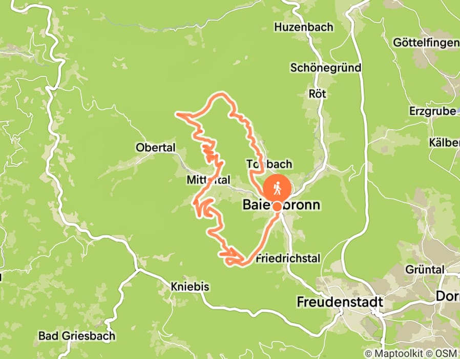 Karte der Tour
