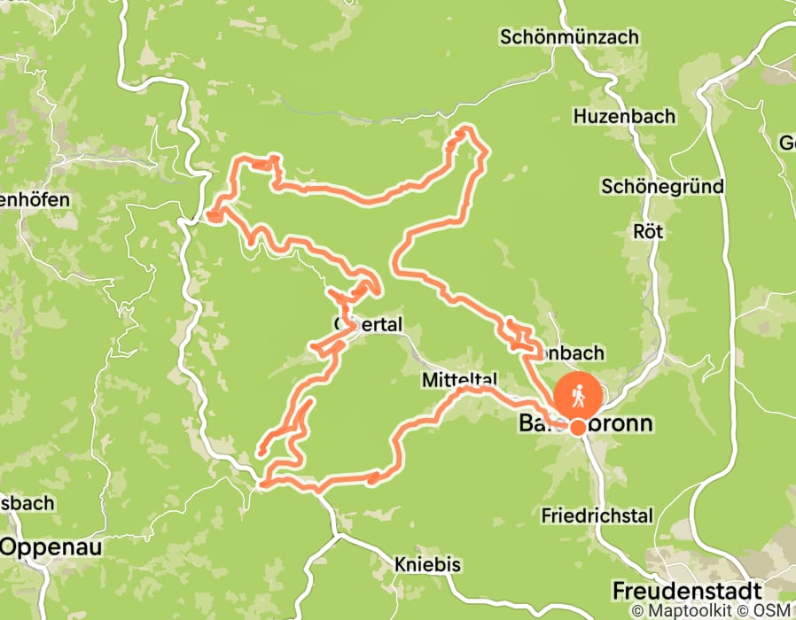 Karte der Tour