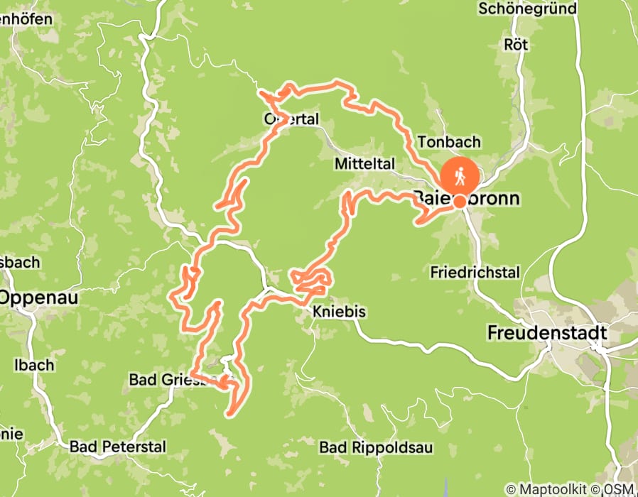 Karte der Tour