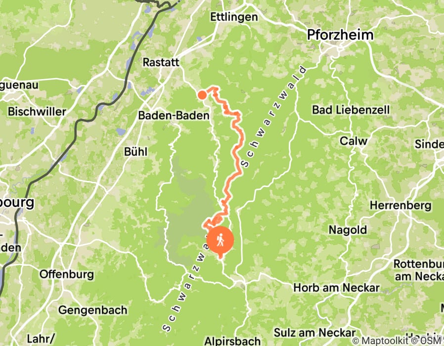 Karte der Tour
