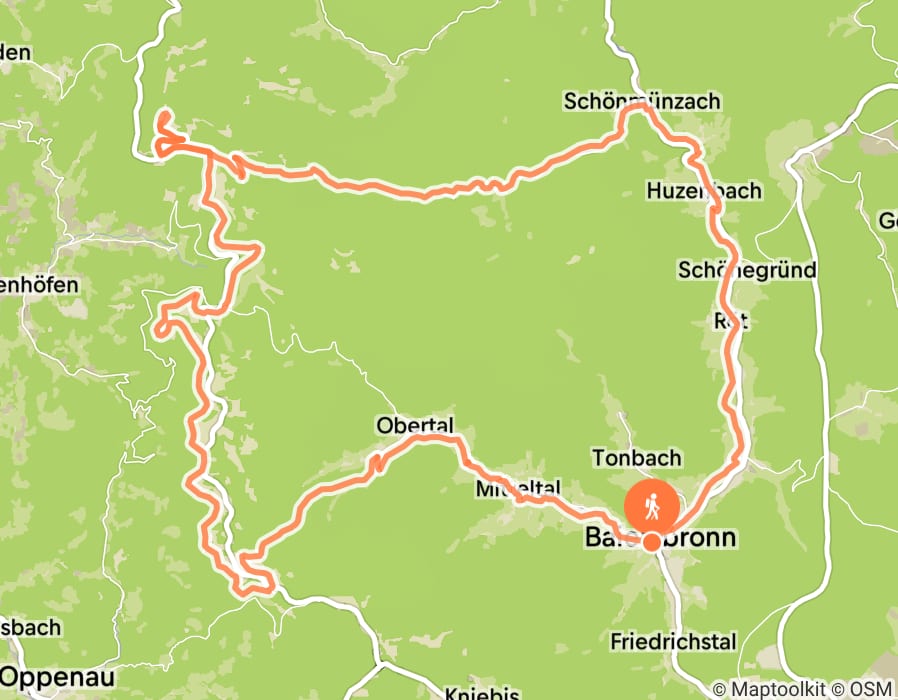 Karte der Tour
