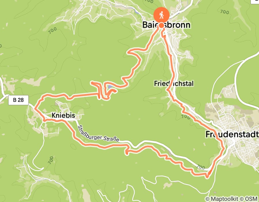 Karte der Tour