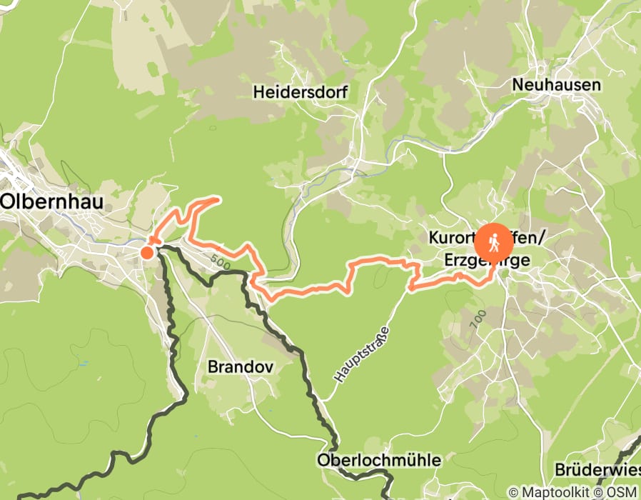 Karte der Tour
