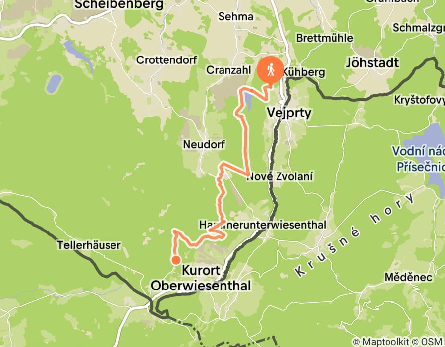 Karte der Tour