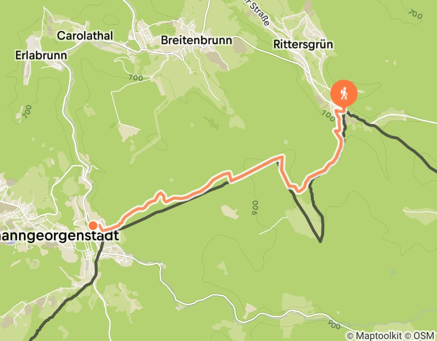 Karte der Tour