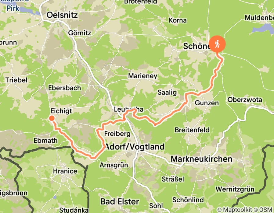 Karte der Tour