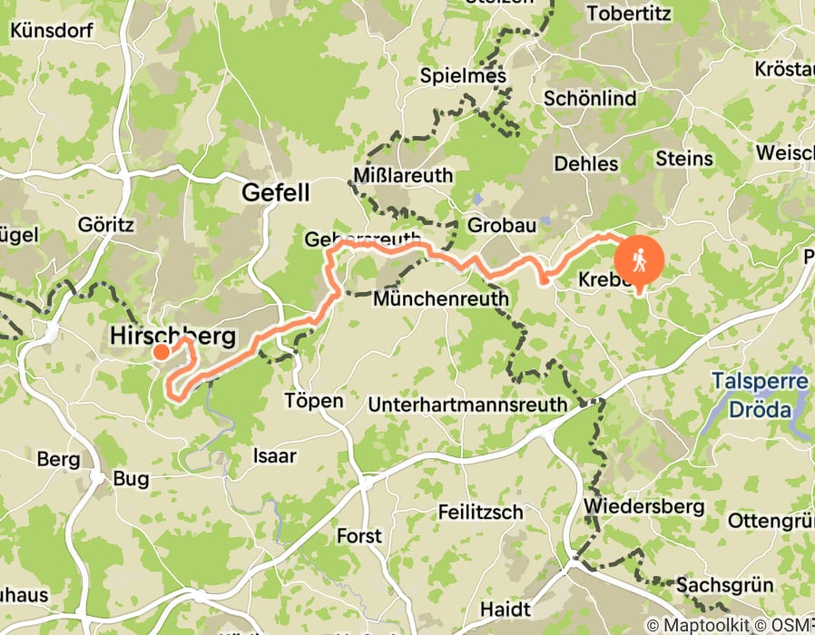 Karte der Tour