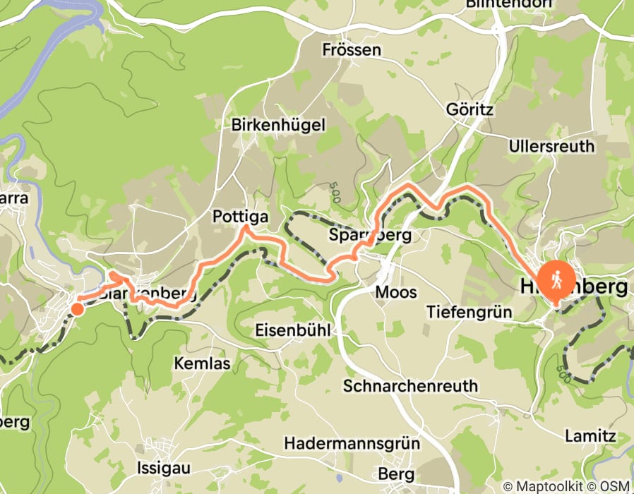 Karte der Tour