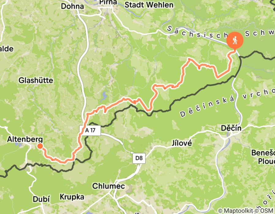 Karte der Tour
